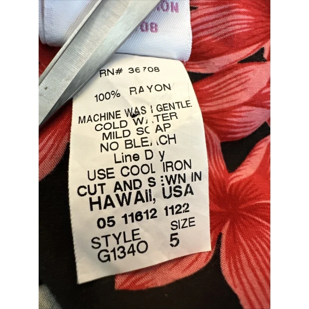 RJC Hawaiian Sun Dress Girls 5 Resort Travel‎ Vacation Tropical Colorful Black